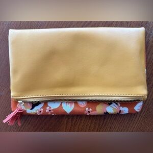 Rachel Pally Clutch Zahara Folding Floral Envelope Orange Blossom Vegan Leather